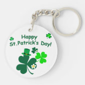 Happy St. Patrick's Day Sleutelhanger (Achterkant)