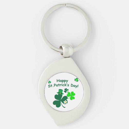 Happy St. Patrick's Day Sleutelhanger (Voorkant)