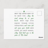 Happy St. Patrick's Day Sloth briefkaart (Achterkant)