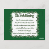 Happy St. Patrick's Day Sloth briefkaart (Achterkant)