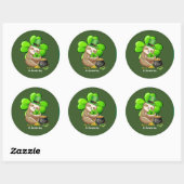 Happy St. Patrick's Day Sloth sticker (Vel)