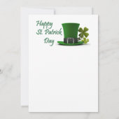 Happy St. Patrick's Day Sloth-uitnodiging Kaart (Achterkant)