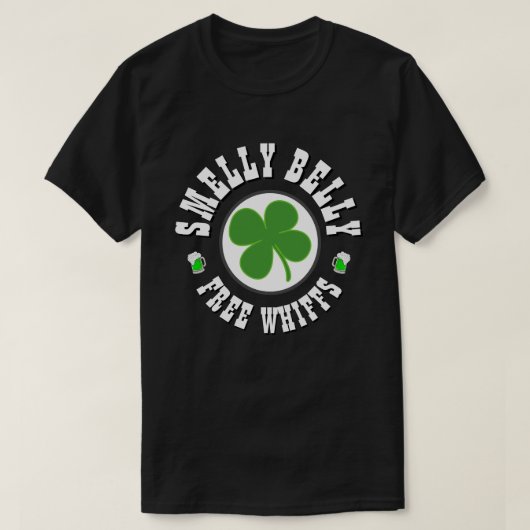 Happy St Patrick's Day SMELLY BELLY T-shirt (Design voorkant)