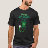 Happy St. Patrick's Day Smiley Face T-shirt (Voorkant)