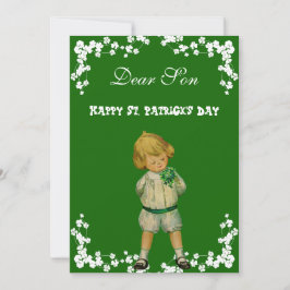 Happy St. Patricks Day Son, Grandson Cute Feestdagenkaart