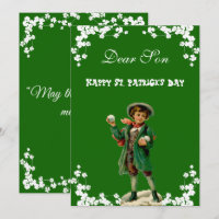 Happy St. Patrick's Day Son, Grandson Cute
