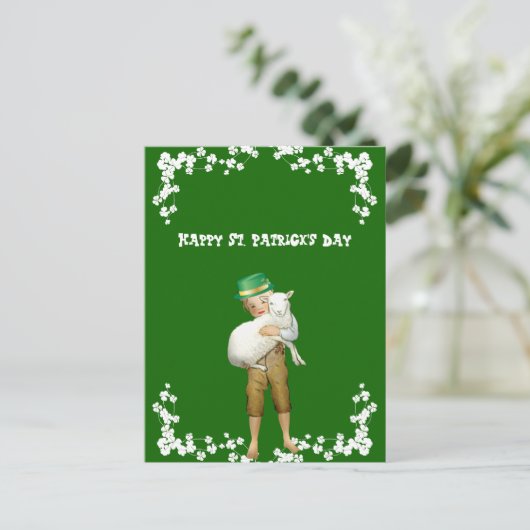 Happy St. Patricks Day Son, Grandson Lamb Feestdagenkaart (Staand voorkant)