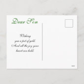 Happy St. Patricks Day Son, Grandson Lamb Feestdagenkaart (Achterkant)