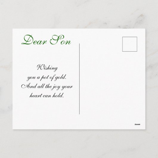 Happy St. Patricks Day Son, Grandson Lamb Feestdagenkaart (Achterkant)