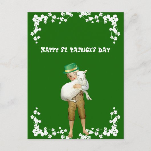 Happy St. Patricks Day Son, Grandson Lamb Feestdagenkaart (Voorkant)