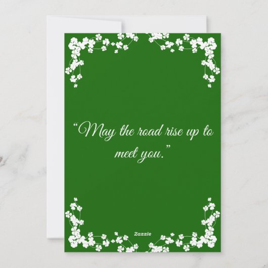 Happy St. Patricks Day Son, kleinson Irish Feestdagenkaart (Achterkant)