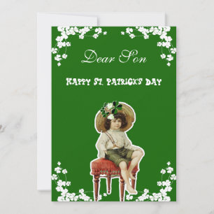Happy St. Patricks Day Son, kleinson Irish Feestdagenkaart