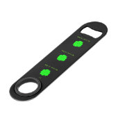 Happy St. Patrick's Day Speed Bottle Opener Speed Flessenopener (Voorkant Gekanteld)