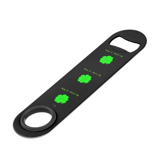 Happy St. Patrick's Day Speed Bottle Opener Speed Flessenopener (Voorkant Gekanteld)