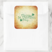 Happy St. Patrick's Day Square Sticker (Tas)