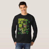 Happy St Patricks Day St Pat Rex Rex Shamrock C T-shirt (Voorkant volledig)