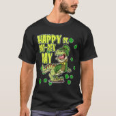 Happy St Patricks Day St Pat Rex Rex Shamrock C T-shirt (Voorkant)