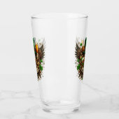 Happy St Patricks Day Steampunk stijl gepersonalis Glas (Links)