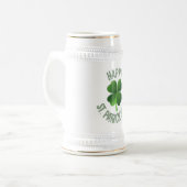 Happy St. Patrick's Day Stein Bierpul (Voorkant links)