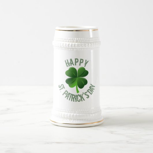 Happy St. Patrick's Day Stein Bierpul (Center)