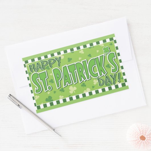 Happy St. Patrick's Day Sticker (Envelop)