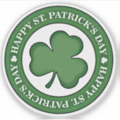 Happy St. Patrick's Day Sticker (Voorkant)