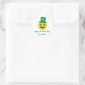 Happy St. Patricks Day Sticker- EMOJI Ronde Sticker (Tas)