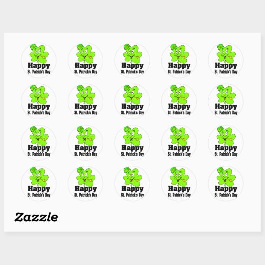 Happy St. Patrick's Day Stickers (Vel)