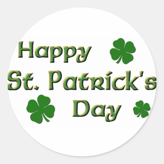 Happy St. Patrick's Day stickers (Voorkant)