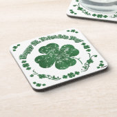 Happy St. Patrick's Day - stijl Bier Onderzetter (Linkerzijde)