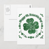 Happy St. Patrick's Day - stijl Briefkaart (Voorkant / Achterkant)