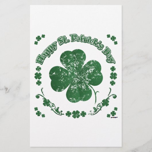 Happy St. Patrick's Day - stijl Briefpapier (Voorkant)