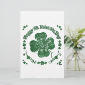 Happy St. Patrick's Day - stijl Briefpapier (Staand voorkant)