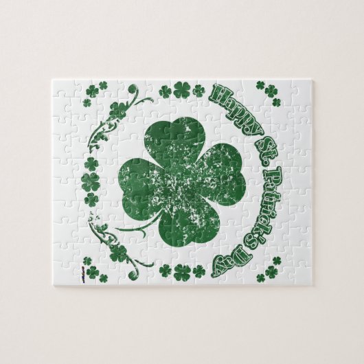 Happy St. Patrick's Day - stijl Legpuzzel (Horizontaal)