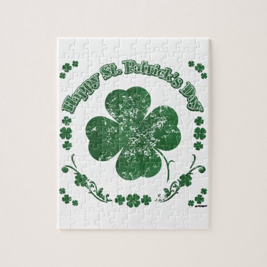Happy St. Patrick's Day -  stijl Legpuzzel (Verticaal)
