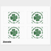 Happy St. Patrick's Day -  stijl Rechthoekige Sticker (Vel)