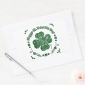 Happy St. Patrick's Day -  stijl Rechthoekige Sticker (Envelop)