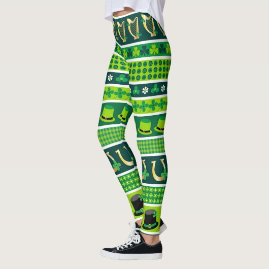Happy St. Patrick's Day Symbols Leggings (Links)