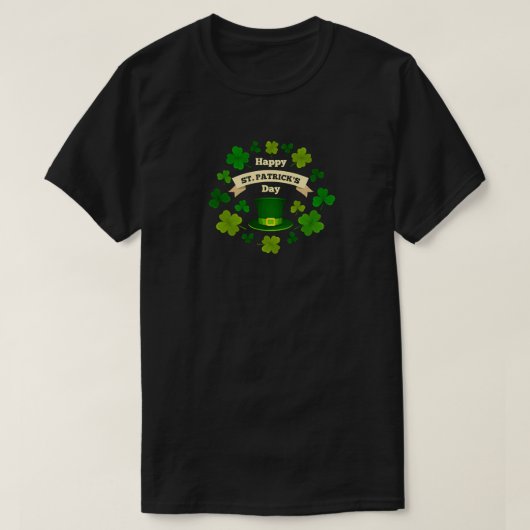 Happy St. Patrick's Day T-Shirt (Design voorkant)