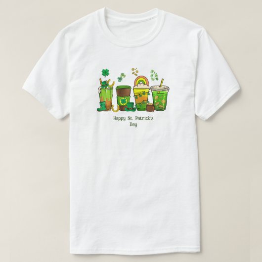 Happy St. Patrick's Day T-Shirt (Design voorkant)