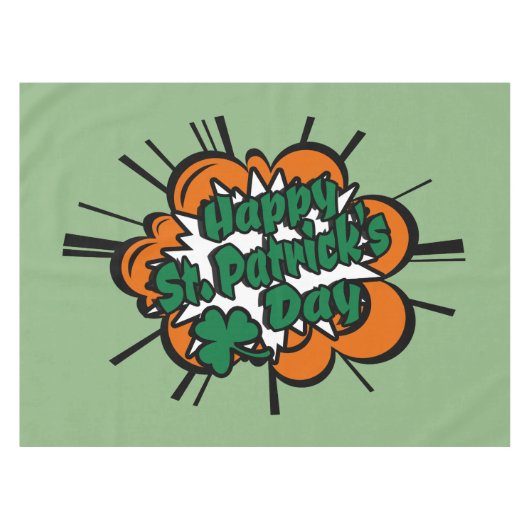 Happy St. Patrick's Day Tafelkleed (Voorkant (Horizontaal))