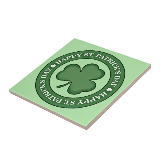 Happy St. Patricks Day Tegeltje (Zijkant)