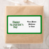 Happy St Patrick's Day Text Afbeelding Etiket (Insitu)