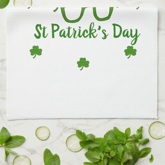 Happy St Patrick's Day Theedoek (Gevouwen)