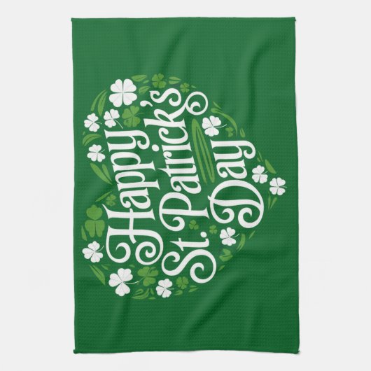 Happy St Patrick's Day Theedoek (Verticaal)