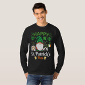 Happy St Patrick's Day Three Gnome Irish Flag Sham T-shirt (Voorkant volledig)
