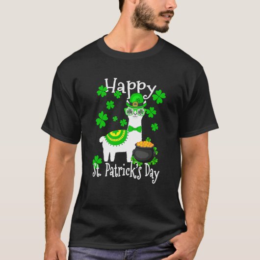 Happy St Patrick's Day Three Gnome Irish Shamrock  T-shirt (Voorkant)