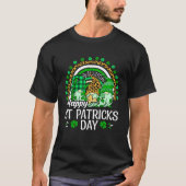 Happy St Patrick's Day Three Gnome Irish Shamrock  T-shirt (Voorkant)