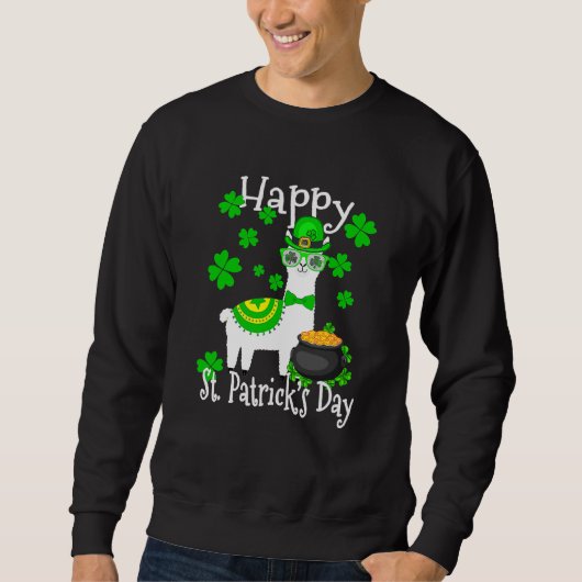 Happy St Patrick's Day Three Gnome Irish Shamrock  Trui (Voorkant)