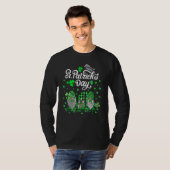 Happy St Patricks Day Three Gnomes Shamrock Essent T-shirt (Voorkant volledig)